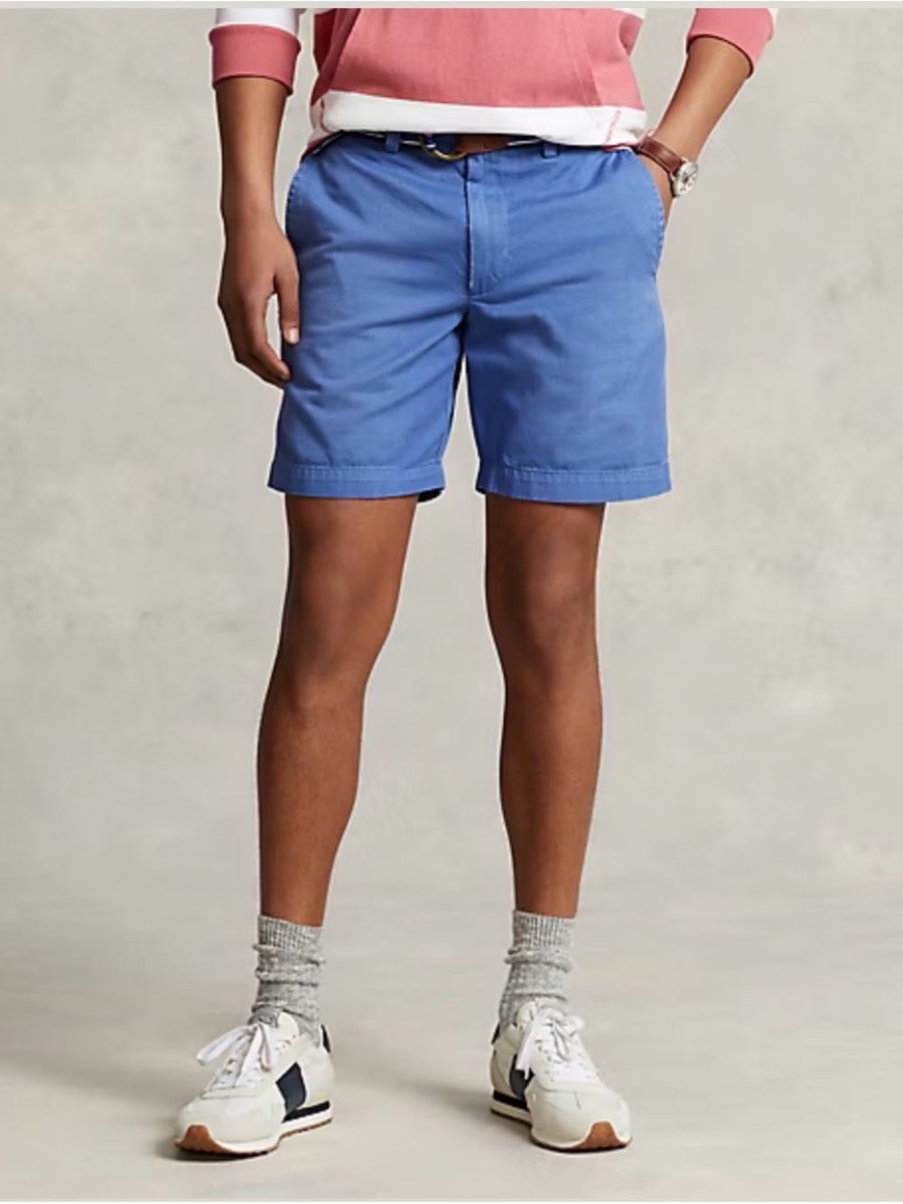 Polo Ralph Lauren Salinger 8-Inch Straight Fit Chino Shorts Blue Size 40